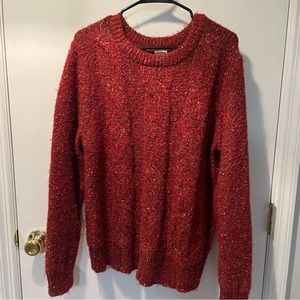 Red A New Day Sweater
